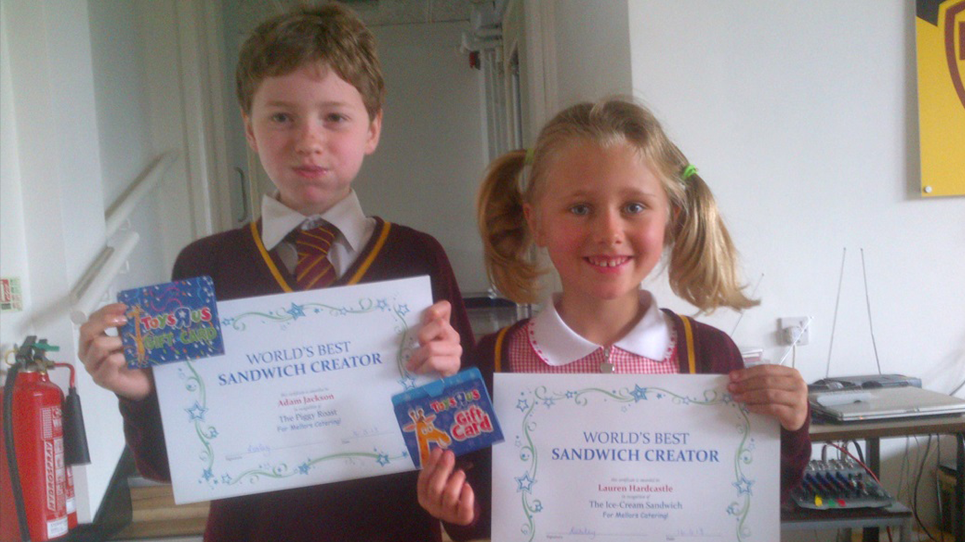 Winners of Mellors Sandwich Creation Competition