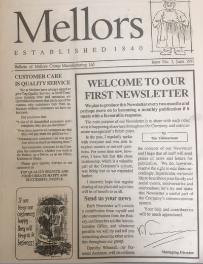 Mellors first newsletter.JPG