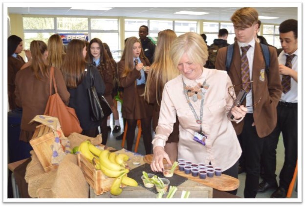 We delivered an Assembly, 6tCustomers enjoying our assembly, 6th form drop in session, and food sampling event based around Power to Perform foods!h form drop in session, and food sampling event based around Power to Perform foods!